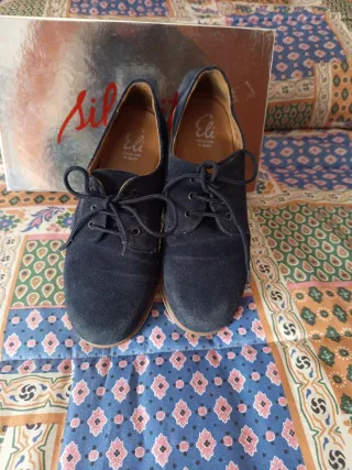 Zapatos vestir azul marino niño