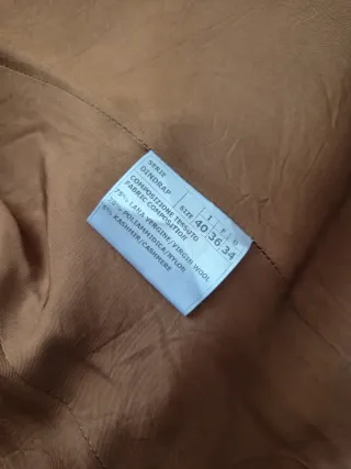 Cappotto corto beige/marrone