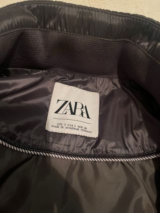 Chaqueta plumífero Zara mujer marrón