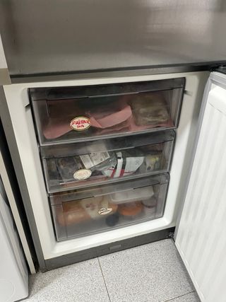 Nevera Fagor Combi Gris Plateada