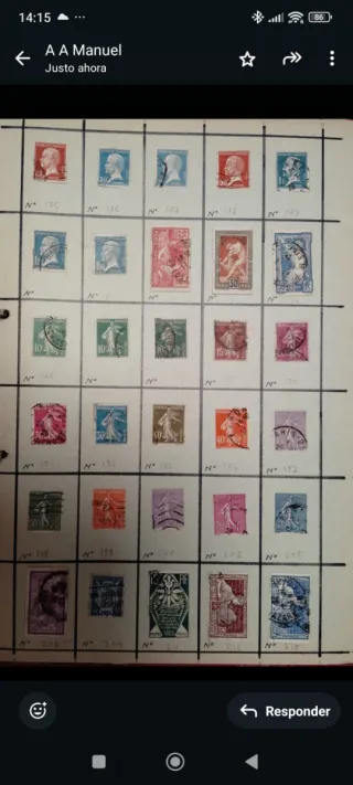 Colección sellos antiguos Francia