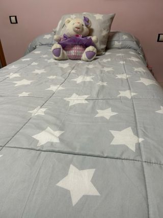 Cama nido 90cm beis y rosa