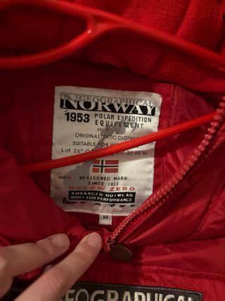 Chaqueta Geographical Norway Roja Talla M