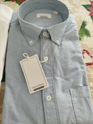 Camisas Pedro del Hierro Talla L (Azul y Blanca)