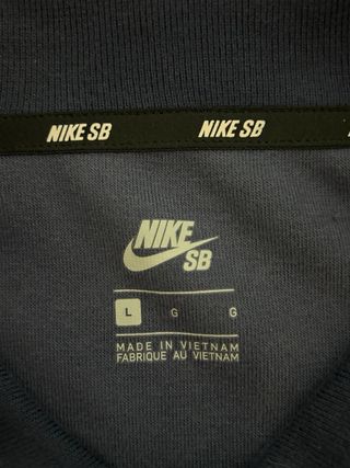Polo Nike SB azul tipo toalla – Talla L