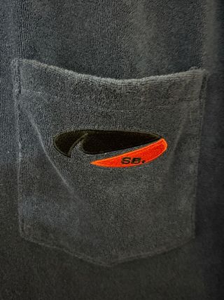 Polo Nike SB azul tipo toalla – Talla L