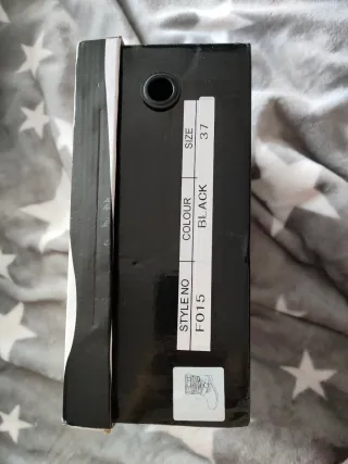 Botines negros con estampado étnico, Número 37