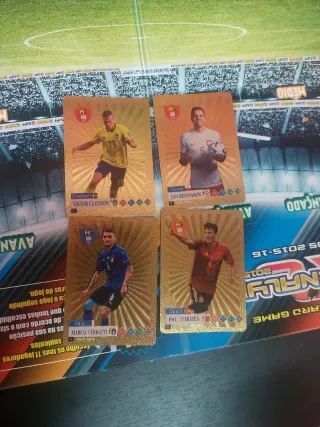 23 Cartas Douradas World Football Stars
