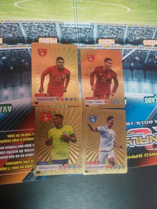 23 Cartas Douradas World Football Stars