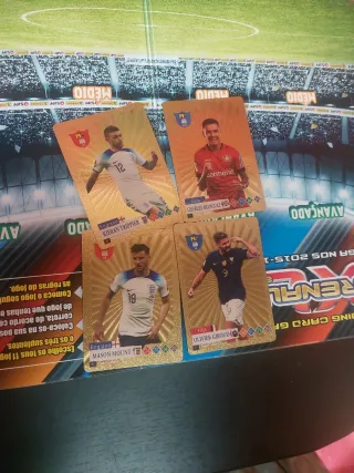 23 Cartas Douradas World Football Stars