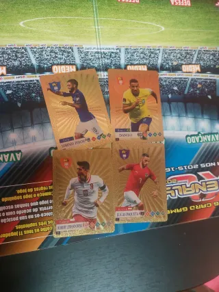 23 Cartas Douradas World Football Stars