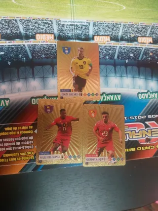 23 Cartas Douradas World Football Stars