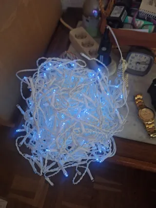 Se vende lote de 7 cajas de Luces LED Navidad Azul