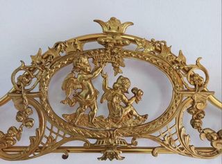 Cabecero de bronce 146cm x 15cm x 145cm