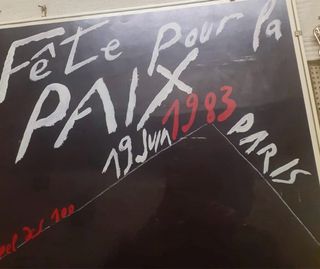 Manifesto Festa Pace Parigi 1983