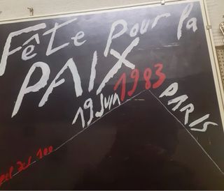 Manifesto Festa Pace Parigi 1983