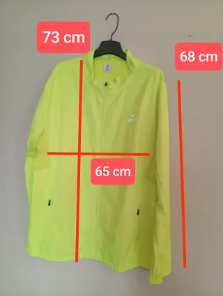 Cortavientos hombre amarillo fluorescente XXL