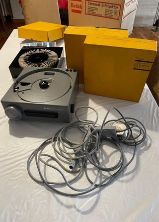 Proyector Diapos Kodak Carousel S + 3 cargadores