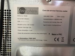 Vinoteca Vinosphere VN18C