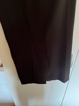 Falda Zara negra con cinturón Talla XS