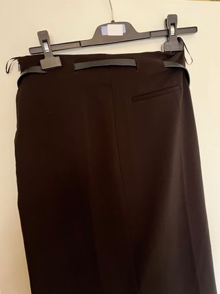 Falda Zara negra con cinturón Talla XS