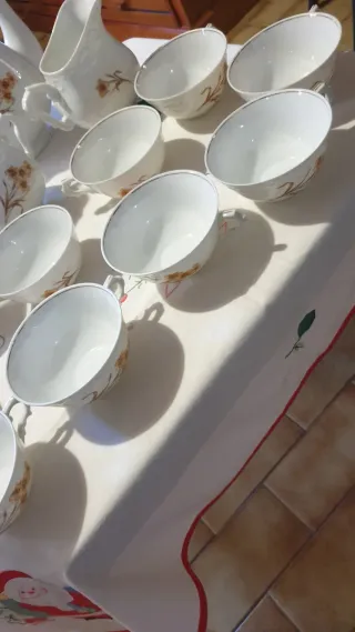 Conjunto 10 chávenas antigas 51 anos