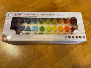 Juguete madera educativo formas y números