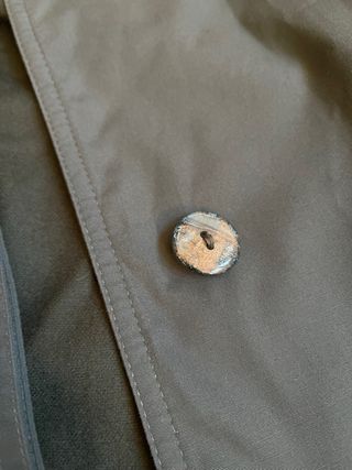 Trench verde vintage foderato lana