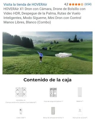 Dron HOVERAir X1 Combo Blanco