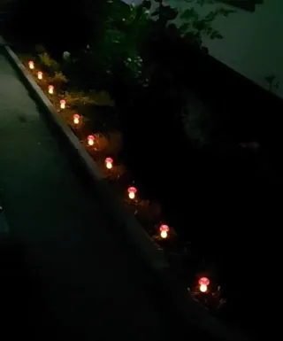 Luces Solares Jardín Cálidas 10 LED