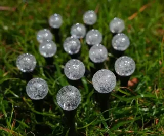 Luces Solares Jardín Cálidas 10 LED