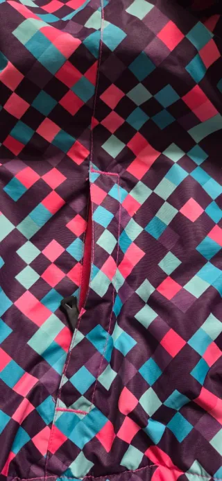 Chaqueta de esquí con capucha y estampado