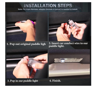 4 Luci Proiettore Logo Bmw