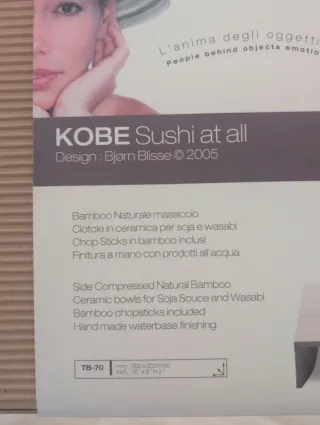 Legnoart KOBE Sushi at all mesa de sushi de bambú