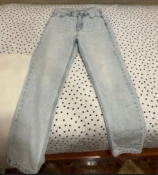 Pantalón vaquero recto Pull&Bear azul claro