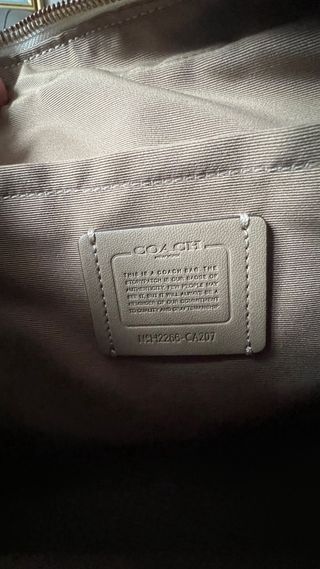 Borsetta Coach bianca con tracolla