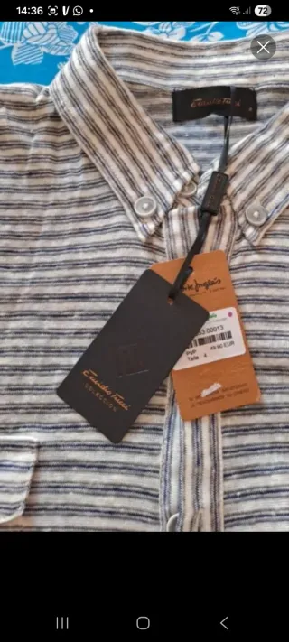 Lote Emidio Tucci: Cárdigan y Camisa