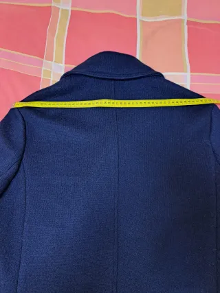 Chaquetón cruzado azul marino talla 50