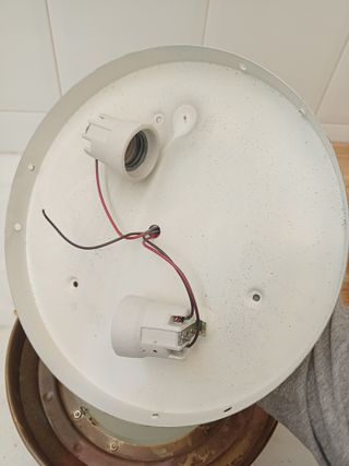 Lámpara de techo metal y Vidrio