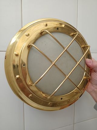 Lámpara de techo metal y Vidrio