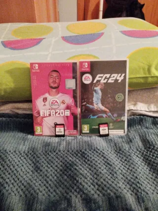 Lote FIFA 20 y FC 24 para Nintendo Switch.