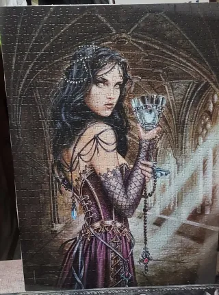 Lote 5 Puzzles Temática Gótica