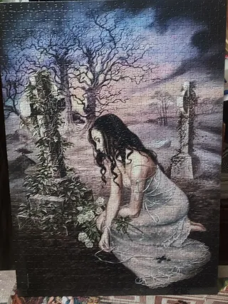 Lote 5 Puzzles Temática Gótica