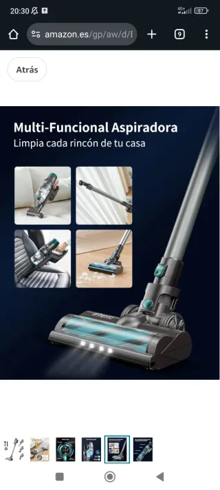 Aspiradora sin cable. Aspirador. URGE