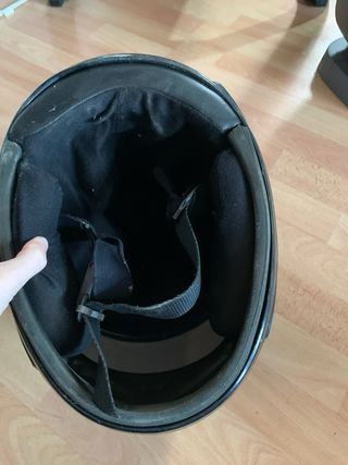 Casco Moto AGV Negro Rosa Azul