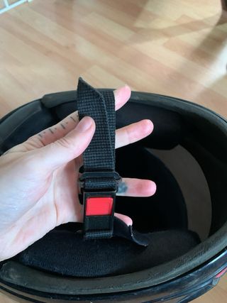 Casco Moto AGV Negro Rosa Azul