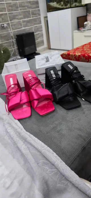 2 paia sandali donna tacco alto