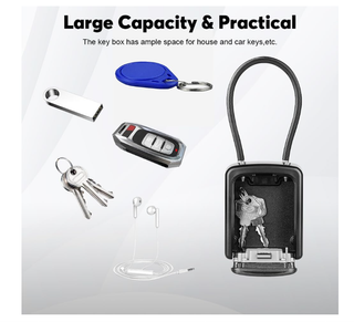 Cassetta sicurezza chiavi aggancio metallo