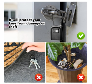 Cassetta sicurezza chiavi aggancio metallo