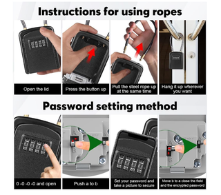 Cassetta sicurezza chiavi aggancio metallo